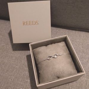 Reeds diamond infinity bolo bracelet 925 sterling silver